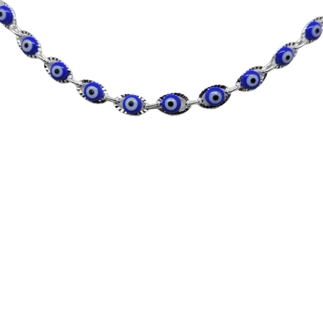 CHOKER OLHO GREGO PRATA