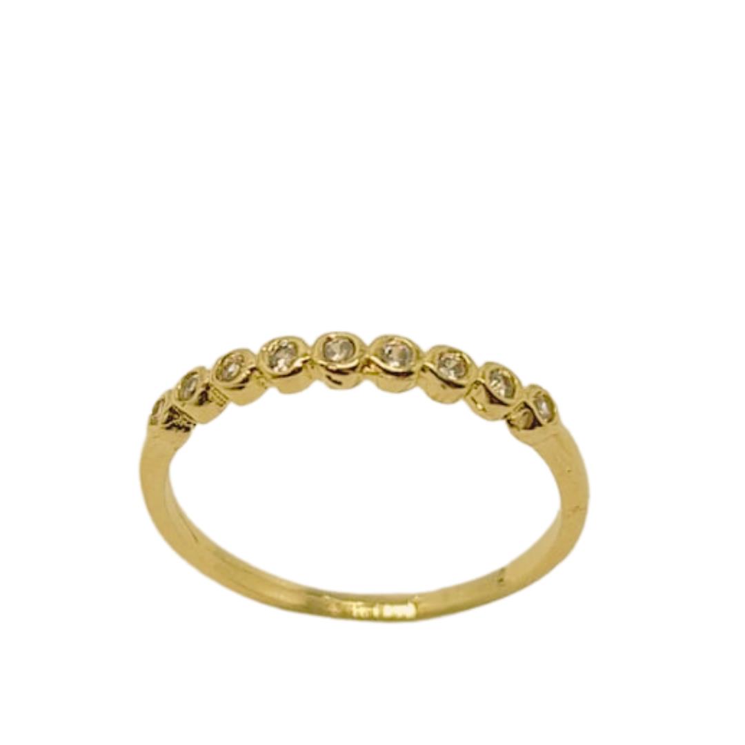 ANEL MINI PONTILHADOS OURO