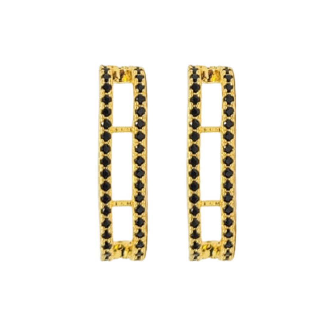 BRINCO FESTA ZIRCONIA PRETO